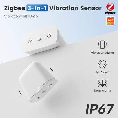 buy Tuya Zigbee 3in1 स्मार्ट सेंसर कंपन, झुकाव और ड्रॉप अलार्म, आईपी 67 सुरक्षा और पूरे घर के स्मार्ट ऐप के माध्यम से वास्तविक समय का पता लगाने के साथ ऑनलाइन निर्माण