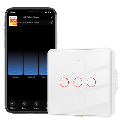 अच्छी कीमत Tuya Zigbee स्विच कोई तटस्थ तार नहीं100-250v वॉयस ऐप एलेक्सा गूगल होम कोई संधारित्र आवश्यक नहीं स्मार्ट होम लाइट टच यूरोपीय संघ स्विच ऑनलाइन
