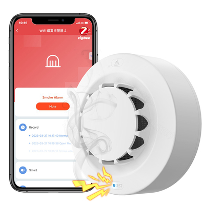 अच्छी कीमत Zigbee स्मार्ट धुआं सेंसर अलार्म Tuya90 dB अग्नि अलार्म होम सिक्योरिटी सिस्टम डिटेक्टर आग ऑनलाइन