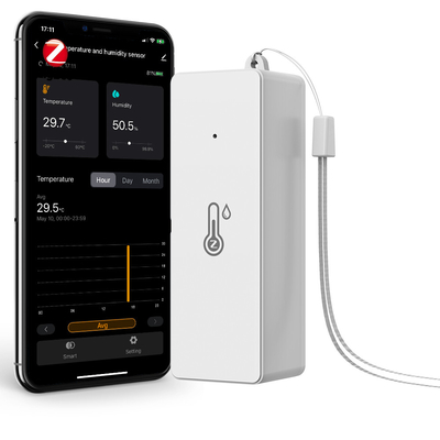 अच्छी कीमत Tuya ZigBee3.0 स्मार्ट तापमान और आर्द्रता सेंसर, बैटरी संचालित, मिनी इनडोर हाइग्रोमीटर, एलेक्सा के साथ काम, गूगल होम ऑनलाइन
